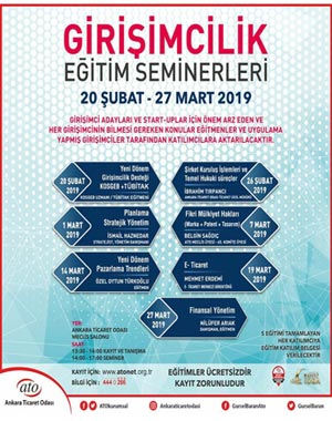 ANKARA TİCARET ODASI- ATO: GİRİŞİMCİLİK EĞİTİMİ
