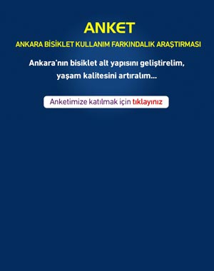 Ankara Büyükşehir Belediyesi EGO Genel Müdürlüğü, Anket - Ankara Bisiklet Kullanım Farkındalık Araştırması