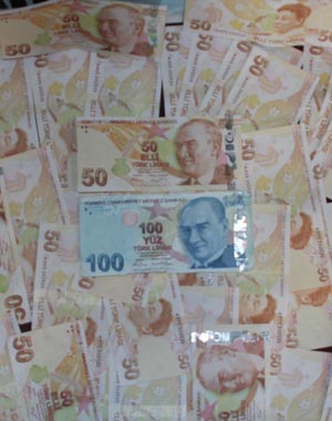 t.c. merkez bankası: piyasada dolaşan sahte yeni türk lirası (e8) ve türk lirası (e9) banknotların sorgulanması
